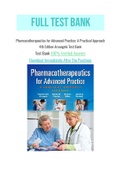 Pharmacotherapeutics for Advanced Practice: A Practical Approach 4th Edition Arcangelo Test Bank