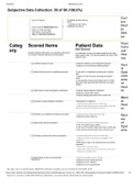 Tina Comprehensive Assessment Shadow Health Subjective Questions| score 50 of 50 (100.0%)