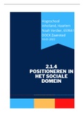 2.1.4 Positioneren in het sociaal domein (Cijfer 7,5!)