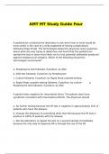  AMT MT Study Guide Four with correct answers