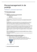 Boek procesmanagement in de praktijk, hoofdstuk 2 t/m 5 - Minor Leidinggeven & HRM