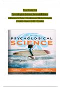 TEST BANK for Psychological Science, 7th Edition by Phelps & Berkman, All 15 Chapters Covered, Verified Latest Edition