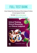 Critical Thinking Clinical Reasoning and Clinical Judgment 7th Edition A Practical Approach Test Bank