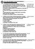 2024 HESI MATERNITY OB EXAM VERSION 3 LATEST ALL 55 QUESTIONS AND CORRECT ANSWERS |ALREADY GRADED A+ (SCORE 1292)