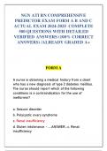 NGN ATI RN COMPREHENSIVE  PREDICTOR EXAM FORM A B AND C  ACTUAL EXAM 2024-2025  COMPLETE  500 QUESTIONS WITH DETAILED  VERIFIED ANSWERS (100% CORRECT  ANSWERS) /ALREADY GRADED A+ 