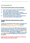 Lesson Plan Notes on Ionic Compounds | Diagrams of Dot & Cross | Chemistry CLASS of GCSE AQA / IGCSE