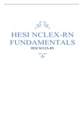 HESI NCLEX-RN FUNDAMENTALS / HESI NCLEX-RN