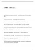 ANSC 107 Exam 2 Questions and Answers