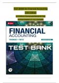 TEST BANK for Financial Accounting, 13th Edition by C William Thomas and Wendy M. Tietz Verified Chapters 1 - 12, Complete Newest Version