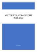 Samenvatting Materieel Strafrecht 2021/2022