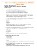 Bailey and Scotts Diagnostic Microbiology 15th Edition Tille Test Bank  Chapter 1 - 79   Updated Guide 2022