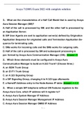 Avaya 71200X Exam 2022 with complete solution