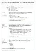 Module 2 Post-Test/AWR-176-W Disaster Recovery for Information Systems