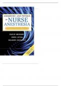 Test Bank For Chemistry and Physics for Nurse Anesthesia 3rd Edition By David Shubert, PhD; John Leyba, PhD; Sharon Niemann