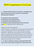 HESI Comprehensive Exit Exam Questions 2022/2023 | Consisting Of 132 Questions With Verified Answers From Experts