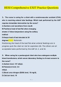 HESI Comprehensive Exit Practice Exam Questions 2022/2023 | Consisting Of 100 Questions With Verified Answers From Experts