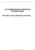 ATI COMPREHENSIVE PREDICTOR REVISION GUIDE