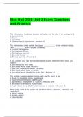 Slcc Biol 2320 Unit 2 Exam Questions and Answers (Graded A)