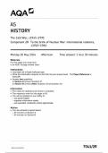 2024 AQA AS HISTORY PAPER 2R QUESTION PAPER (7041/2R: The Cold War, c1945–1991) 