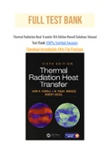 Thermal Radiation Heat Transfer 6th Edition Howell Solutions Manual