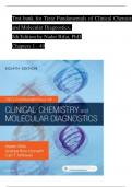 TEST BANK For Tietz Fundamentals of Clinical Chemistry and Molecular Diagnostics, 8th Edition by Nader Rifai, Verified Chapters 1 - 49, Complete Newest Version