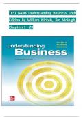 TEST BANK For Understanding Business 13th Edition by Nickels, McHugh and McHugh; ISBN: 9781260894851, All 20 Chapters Covered, Verified Latest Edition