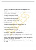 LOUISIANA LANDSCAPE HORTICULTURE STATE EXAM