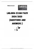 LML4806 EXAM PACK 2024/2025  {QUESTIONS AND ANSWERS }