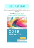 Buck’s Step by Step Medical Coding 2019 Edition 1st Edition Elsevier Test Bank