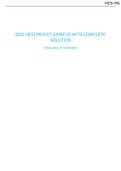 2022 HESI RN EXIT EXAM V2 WITH COMPLETE SOLUTION