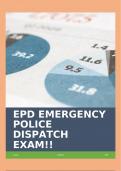 EPD EMERGENCY POLICE DISPATCH EXAM!!