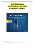 Test Bank for Financial Accounting 11th Edition Robert Libby, Patricia Libby, Frank Hodge ISBN-9781119594598