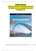 SOLUTION MANUAL FOR Intermediate Accounting IFRS 4th Edition by Donald E. Kieso, Jerry J. Weygandt, Terry D. Warfield| Chapter's 1 - 24 | Complete Newest Version