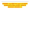 NURS602 nsg 4028 final quiz & AS BEST EXAM SOLUTION LATEST UPDATE 2022/2023 GRADED A+