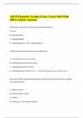 ASCP-Chemistry Section Exam | Latest 2024 With 100% Correct Answers