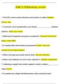 AMCA Phlebotomy review QUESTIONS AND ANSWERS (2024/2025) (VERIFIED ANSWERS)