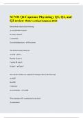 SCNM Q4 Capstone Physiology Q1, Q2, and Q3 review With Verified Solution 2024