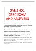 SANS 401 GSEC EXAM AND ANSWERS