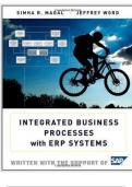 Test Bank For Integrated Business Processes With ERP Systems 1st Edition by Simha R. Magal | Complete Solution | Guide A+.