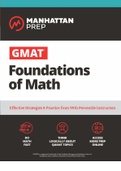 GMAT Foundations of Math Manhattan Prep