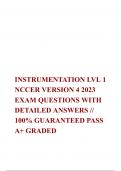 INSTRUMENTATION LVL 1 NCCER VERSION 4 2023 EXAM QUESTIONS WITH DETAILED ANSWERS // 100% GUARANTEED PASS  A+ GRADED 