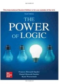 Power of Logic 6th Edition Howard-Snyder Solutions