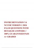 INSTRUMENTATION V4 NCCER VERSION 1 2024 EXAM QUESTIONS WITH DETAILED ANSWERS // 100% GUARANTEED PASS  A+ GRADED