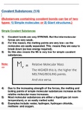 Chemistry Lesson on Covalent Substances | Science for Secondary School