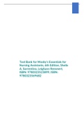 Test Bank for Mosby’s Essentials for Nursing Assistants, 6th Edition, Sheila A. Sorrentino, Leighann Remmert, ISBN: 9780323523899, ISBN: 9780323569682