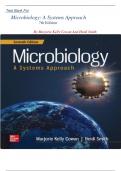 TEST BANK - Microbiology: A Systems Approach 7th Edition( Marjorie Kelly Cowan,2024 ) NOTE: Answer Key At  The end Of Each Chapter 