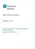 Pearson Edexcel AS Physics paper 2 June 2024 Final Mark scheme (8ph0-2)-Core Physics II