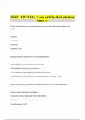 BSNC 1020 FINAL Exam with Verified solutions| Rated A+