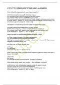 ATP-CTP EXAM QUESTIONSNAND ANSWERS