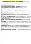 Maryville University NURS 661 Exam 3 MegaDeck 1. Who is at highest risk of suicide?: White, elderly men Schizophrenia Single, never married, divorced, recently widowed Previous attempts Adolescents with depression, bullied, or family hx of suicide 2. Who 